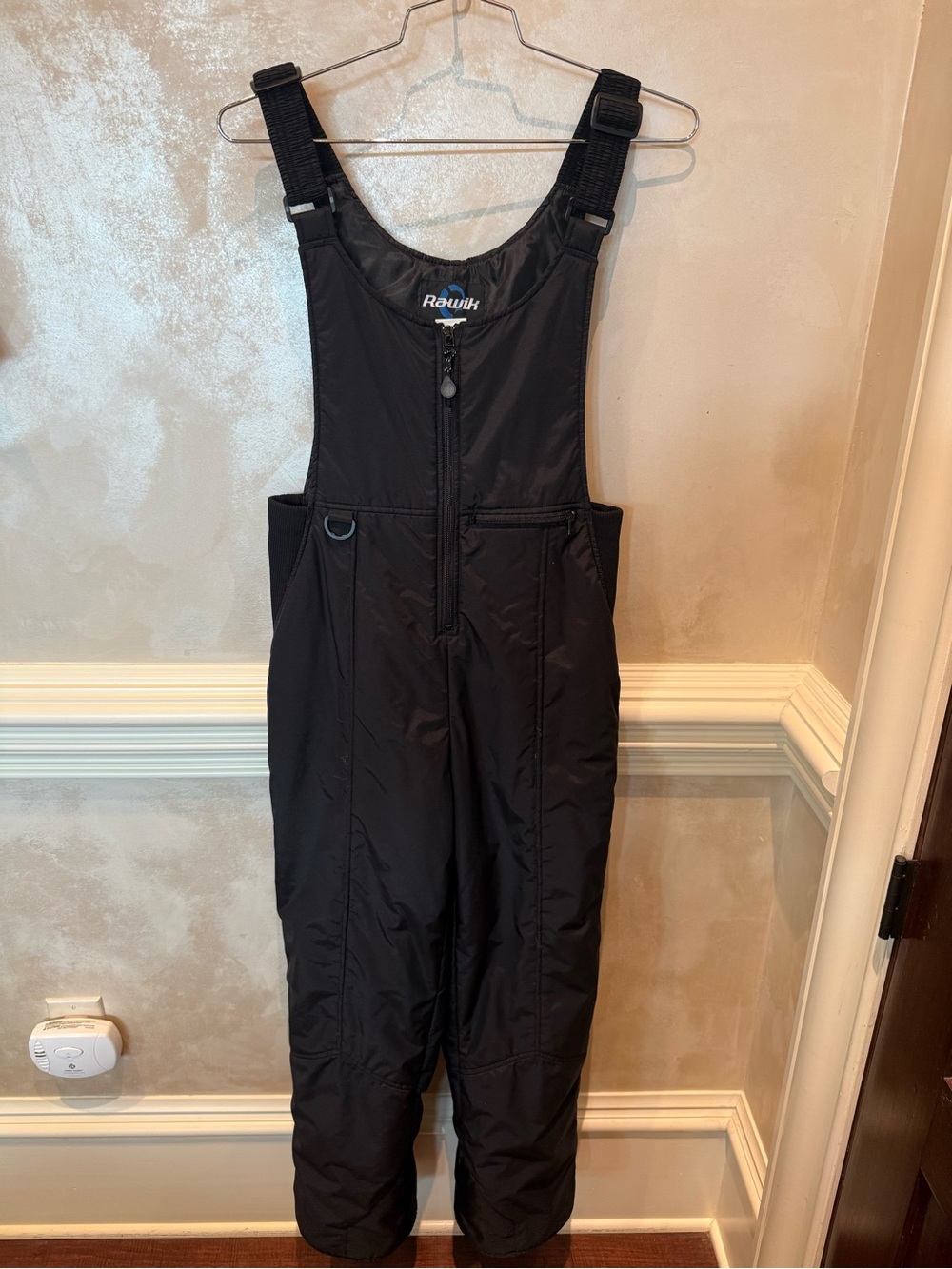 Rawik Black Insulated Snow Bib - Waterproof Winter Overalls